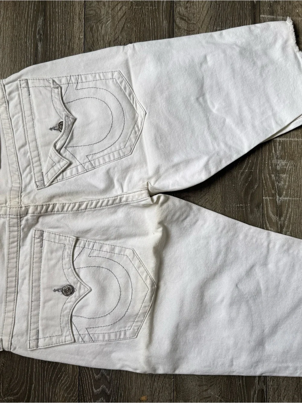 True Religion White Denim Jeans - 32 Waist